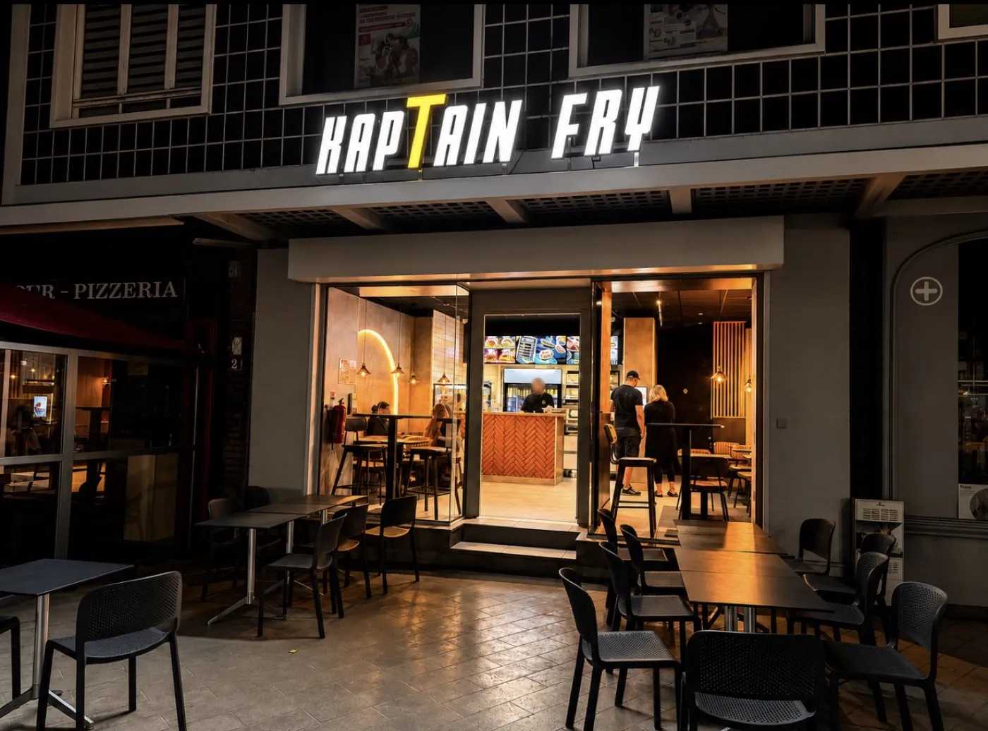 Façade de Kaptain Fry à Dunkerque