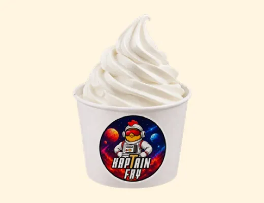 Glace Vanille, dessert Kaptain Fry