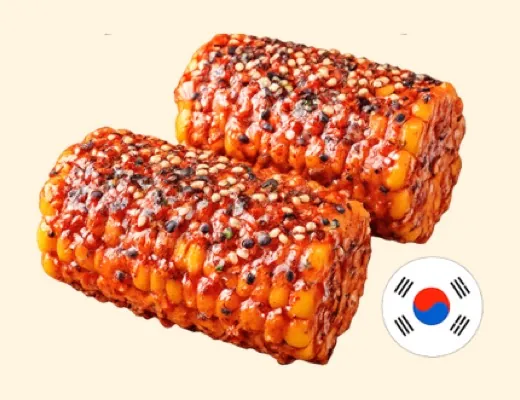 Maïs Korean, maïs elote Kaptain Fry