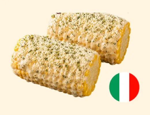Maïs Garlic Parmesan, maïs elote Kaptain Fry