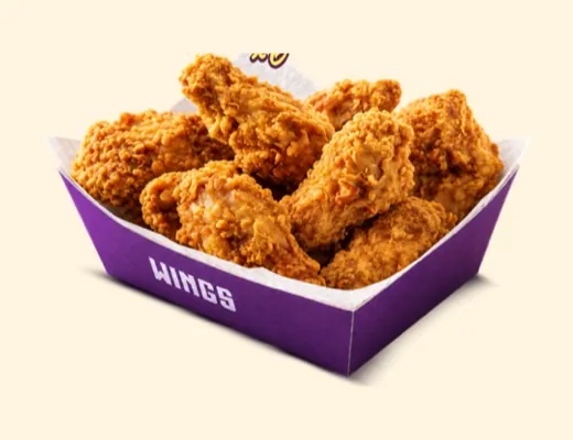 Wings x3, poulet frit saucy Kaptain Fry